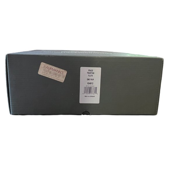 Vtg Waterford Crystal The Millennium Collection 2000 "Peace" Toasting Flutes (2) - Picture 9 of 10